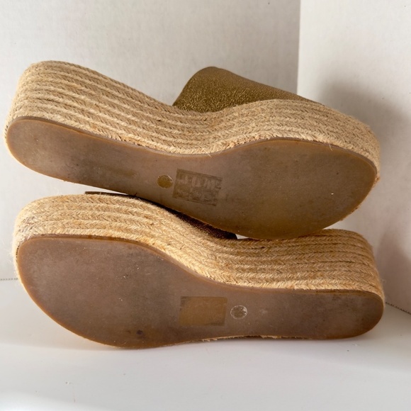 Dolce Vita Layla Espadrille Platform Wedge Sandals Gold Size 6.5 - Picture 5 of 6